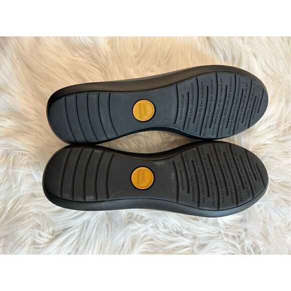 Samuel Hubbard size 8 EUC pewter freedom dance leather ballet flat women Msrp $2 - Picture 5 of 10